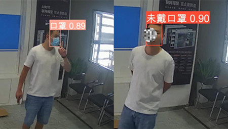 AI視頻聯(lián)網報警系統(tǒng) 廚師帽識別報警 安全帽佩戴識別報警 口罩識別報警 手機使用識別報警